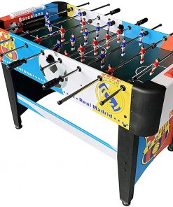 B08VGQ2D4M LLZH Professional Football Table, 8 Rows Tabletop Soccer Game, Competition Sized, 118x62x80cm, for Arcades, Game Room, Bars, Parties, Family Night