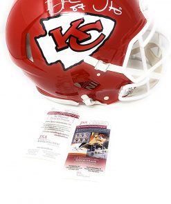 B08TCGBVHC Travis Kelce Tyreek Hill Kansas City Chiefs DUAL Signed Autograph Authentic On Field Proline Full Size Speed Helmet JSA Witnessed Certified
