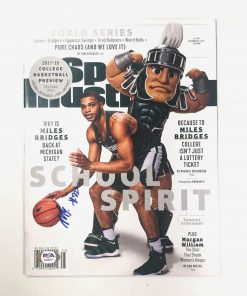 B08W2KQCTT Authentic Autographed Miles Bridges Si Magazine PSA/DNA Michigan State