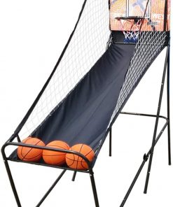 B08RJ934JR Official Home Single Shot Arcade Basketball Game, Portable Compact Shootout Basketball Arcade Game with 3 Ball and LED Scoring