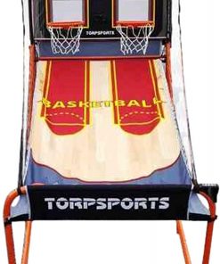 B08RXTRG8S HYDT 38mm Iron Pipe Double Basketball Arcade Game, Adults Children Exercise Sport Fun with Inflation Pump, 5 Balls, for Games Room