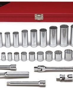 B00279JO4K Wright Tool 340 3/8" Drive, 12 Point Standard and Deep Socket Set (29-Piece)