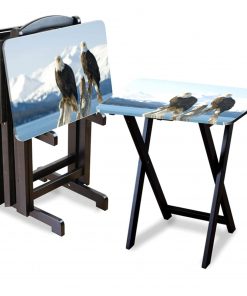 B08W3N2B4B Eagle Custom TV Tray Table Add Photo Hold 44 lbs No Assembly Gift