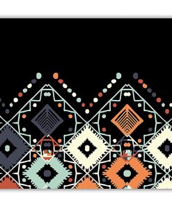 B08WQ6TG8T Set of 4 Unique Rigid brilliant Placemats or chargers in mexican wood handmade artisan work. Covered with resin and durable materials. Ideal for Dining Table Model: ETHNIC - Free Express Shipping
