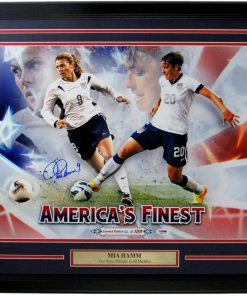 B08STRH7VP Mia Hamm US Women's Soccer Signed/Autographed 16x20 Photo Framed PSA/DNA 157175