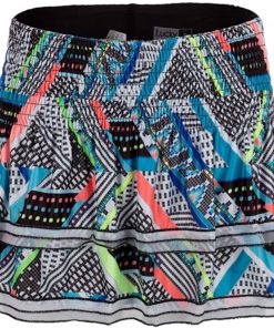 B08VW9TV4D Lucky In Love Women`s Smocked Tennis Skort Square are You ()