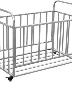 B08SBJNQNM ZXXL Ball Rack Stainless Steel Ball Locker, Rolling Sports Ball Storage Cart for Basketball/Soccer/Volleyball/Football, Indoor/Outdoor Ball Organizer with Casters (Size : 100Ã—60Ã—75cm)