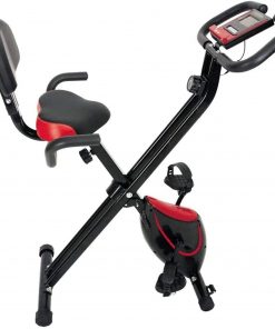 B08TTPZ8XN Haieshop Exercise Bike Home Trainer with Digital Monitor Folding Magnetic with Backrest Track