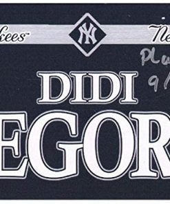 B08VLG7TW4 Didi Gregorius New York Yankees Autographed Player-Issued #18 Navy Nameplate vs. Boston Red Sox on September 18, 2018 with"Player Issued 9-18-18" Inscription - MLB Autographed Game Used Bats