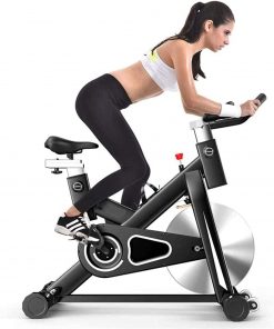 B08TTN1Y3H Haieshop Exercise Bike Indoor Studio Cycles Aerobic Training Fitness Cardio Bike for Legs and Arms Cycling with LCD Monitor