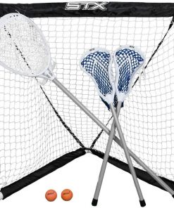 B0043M4MPK STX FiddleSTX Three Player Game Set with Two Field Player Sticks One Goalie Stick Mini Goal and Balls