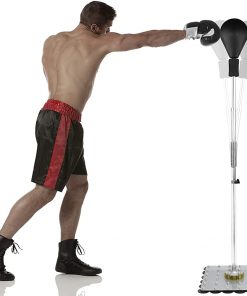 B08T1PS9T9 Reflex Bag Cobra Bag Freestanding Punching Bag with Stand, Speed Bags for Boxing, Large Steel Base with 32 Suction Cups
