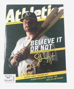 B08WJCRTY5 Authentic Autographed Stephen Vogt Athletics Magazine PSA/DNA Athletics