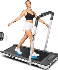 B08WJ39TN2 Folding Treadmill, 2-in-1 Under-Desk Treadmill for Home, Office, Gym. Compact Jogging/Running Machine with Remote Control, Bluetooth Speaker and LED Display,No Assembly Needed