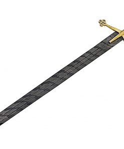 B08T1WZG5G SH-SW-206 | 40" Inches Custom Handmade Damascus Steel Claymore Sword | Sharp Double Edge Scottish Sword | Upgraded Sword with Pure Leather Sheath