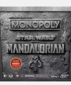 B08SLKZVKX NEW SEALED Star Wars Mandalorian Monopoly Board Game w/Retro Action Figure