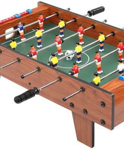B08W4DNLFN 27" Foosball Table, Easily Assemble Wooden Soccer Game Table Top w/ Footballs, Indoor Table Soccer Set for Arcades, Game Room, Bars, Parties, Family Nightï¼ˆUS.Warehouseï¼‰