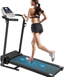 B08RJRB2LC BESPORTBLE Folding Treadmill Running Machine for Home with LCD Display and imphone Holder 12 Running Mode Portable Treadmill for Men Home Gym Fitness Workout Walking (US Fast Shipment)