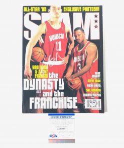 B08W2LL226 Authentic Autographed Yao Ming Slam Magazine PSA/DNA Houston Rockets