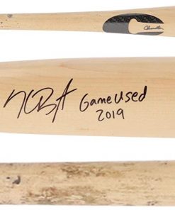 B08VKT45TQ Kris Bryant Chicago Cubs Autographed Game-Used Natural and Black Chandler Bat from the 2019 MLB Season - AA0045493 with"Game Used 2019" Inscription - MLB Game Used Bats