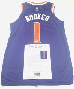 B08W2LJ5LD Authentic Autographed Devin Booker Jersey PSA/DNA Loa Auto Grade 10 Phoenix Suns