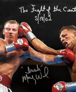 B00AB61L8S "Irish" Micky Ward Signed 11x14 Photo vs Arturo Gatti 2"The Fight of The Century 5/18/02" Inscription