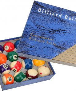 B08VD84WTM Dilwe Billiard Balls Set, 16Pcs Resin Billiard Balls Set 48mm American Pool Table Ball Billiard Supplies