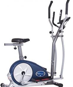 B002JB40JU Body Champ 2-in-1 Upright Exercise Bike and Elliptical Trainer with Seat, Heart-Rate Monitor, and Programmable LCD Console, BRM3671