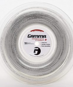 B004IA3ADW Gamma Synthetic Gut Series W/Weatherguard Tennis Racket String - Playability & Extra Durability For All Playing Levels & Styles - 15L, 16 or 17 Gauge (Black, Blue, Gold, Silver, White, Yellow)