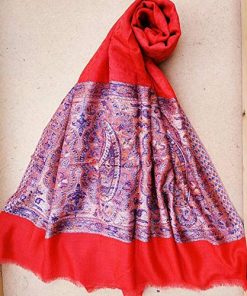 B08X3MVCNR Red Cashmere Wrap- Pure Pashmina shawl-Cashmere scarf- Printed Cashmere scarf- Cashmere shawl- Warm winter cashmere shawl- Winter shawl