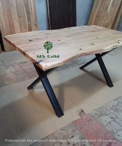 B08T1RX9DB Custom Made Acacia Solid Wood Live edge Dining Table Top 6 * 3Ft in 35MM thickness Make with Solid Wood Acacia wood (Table Top Only)