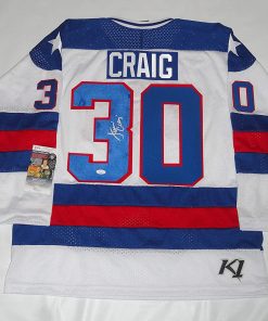 B08VWB6PFF JIM CRAIG SIGNED 1980 TEAM USA JERSEY JSA COA