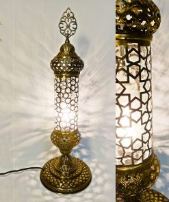 B08VS11BL3 Free Shipping Turkish Lamp Brass Desk Lamp Table Lamp Bedside Lamp Lamp Shade Moroccan Decor (Delivery 5-9 Days) 1101