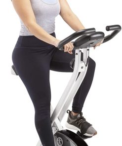 B0090OKG38 Marcy Foldable Upright Exercise Bike with Adjustable Resistance for Cardio Workout & Strength Training - Multiple Color Available