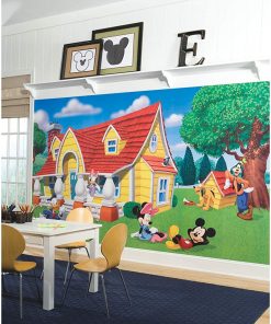 B00422MPR8 RoomMates JL1222M Mickey & Friends Water Activated Removable Wall Mural - 10.5 ft. x 6 ft.