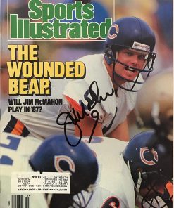 B00A72BASC Jim McMahon Signed Sports Illustrated August 24 1987 - Autographed NFL Magazines