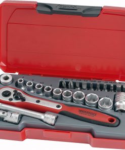 B004UEHCMG Teng Tools 24 Piece 1/4 Inch Drive 6 Point Metric Regular/Shallow Socket Set (4mm - 13mm) - T1424