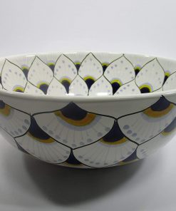 B08X1W6FGJ 10Â¾" ROUND TALAVERA SINK, vessel mexican bathroom sink handmade folk art ceramic