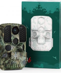 B08TWR86DS WiFi Trail Camera, COOAU 24MP 1296P Hunting Game Trail Cam with No Glow Night Vision Motion Activated IP66 Waterproof and 940nm IR LEDs for Outdoor Wildlife Monitoring and Home Security