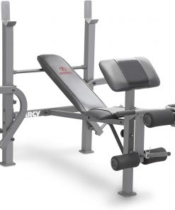 B003O3SFG6 Marcy Standard Weight Bench with Leg Developer Multifunctional Workout Station for Home Gym Weightlifting and Strength Training MD-389