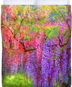 B08RWMTDMH Wisteria Dream 08 - Duvet Cover, Queen