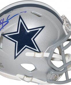 B08WHX8G4X Deion Sanders Autographed Dallas Cowboys Speed Mini Helmet BAS