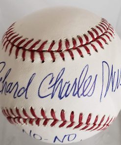 B08WWQLD62 RICK WISE AUTOGRAPHED BASEBALL WITH INSCRIPTION - UNIQUE