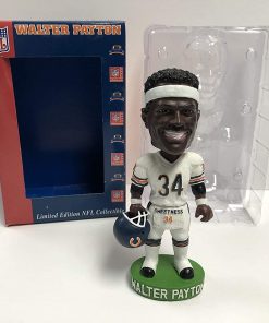 B08TB72W3J Walter Payton All Time Rushing Leader Sweetness Limited Edition (white jersey) Bobble Bobblehead