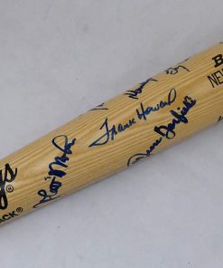 B08W13KMWQ 1992 New York Yankees Autographed Rawlings Bat With 16 Signatures Including Jesse Barfield SKU #189537