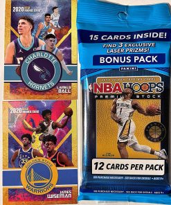 B08VH8ZZKC 2019-20 Panini NBA Hoops PREMIUM STOCK Basketball Cello/Multi-Pack with 15 Cards Including 3 EXCLUSIVE Laser Prizms - Chase Zion Williamson, Ja Morant Rookie Cards - PLUS Bonus James Wiseman and LaMelo Ball Custom Novelty Cards!