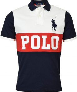 B003L0N4OA Polo Ralph Lauren Men's Classic Fit Big Pony Logo Polo Shirt - S - Navy/White