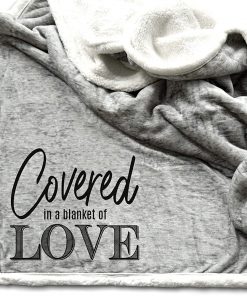 B08TQPLM9M Healing Thoughts Throw Blanket | Get Well Soon Gift for Men Women Cancer Patient | Grey Fluffy Throw Blanket | Comfort Gift Throw