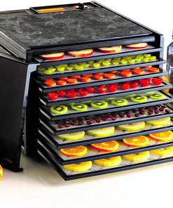 B004Z915M4 Excalibur 3900B 9-Tray Electric Food Adjustable Thermostat Accurate Temperature Control Faster Drying Includes Guide to Dehydration, Black