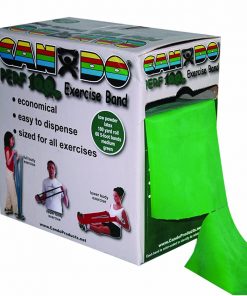 B003YEAJ8C CanDo Perf 100 Low Powder Exercise Band, 100 yard with perforations, Green: Medium
